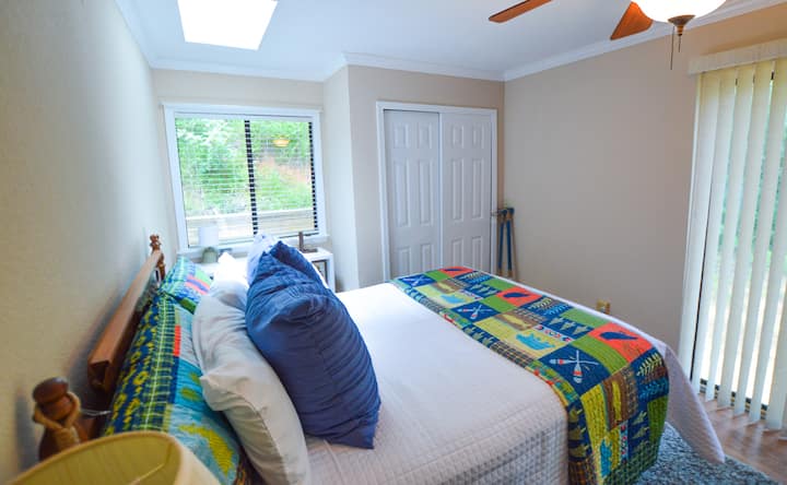 The second bedroom has the best light and is ready for your littlest travelers!