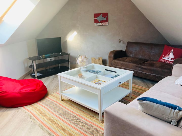 Spacieux Appartement Avec Jardin Bourg De Louannec - Louannec