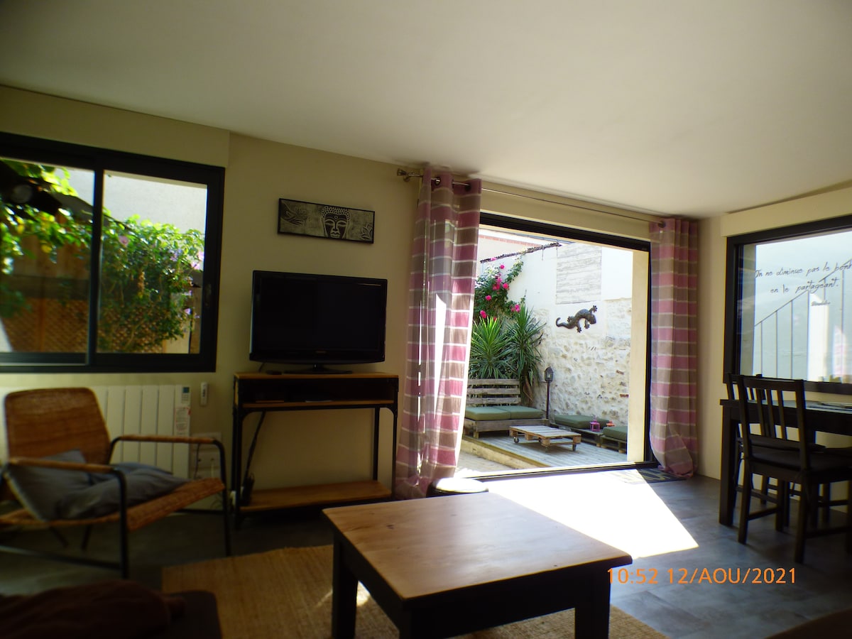 Top Airbnb: Cozy house, 85 m2, with private courtyard, 2 bedrooms. in Tours