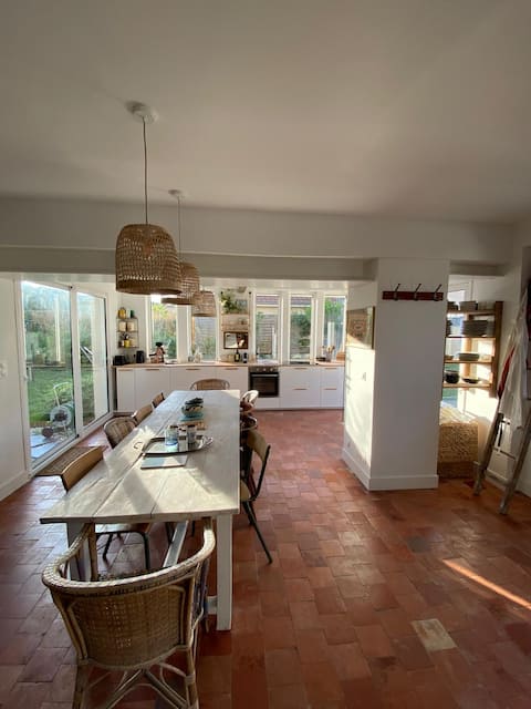 House with garden, Sea, Cabourg, Dives, 12 people