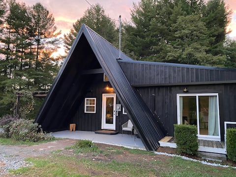 Modern A-Frame off Blue Ridge Parkway w/ Firepit