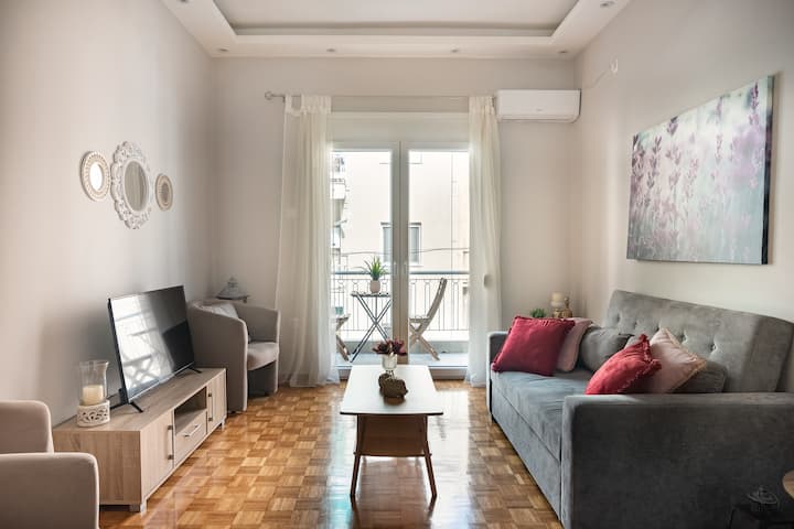 New 5* Lovely Apt In Koukaki At Acropolis & Metro - Athen