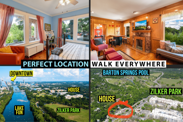 10/10 ATX Location! Patio w/ 65″ TV + Cowboy Pool gallery image 2