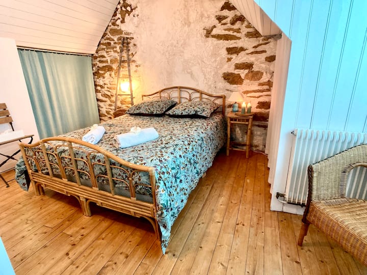 La chambre Léa : lit double