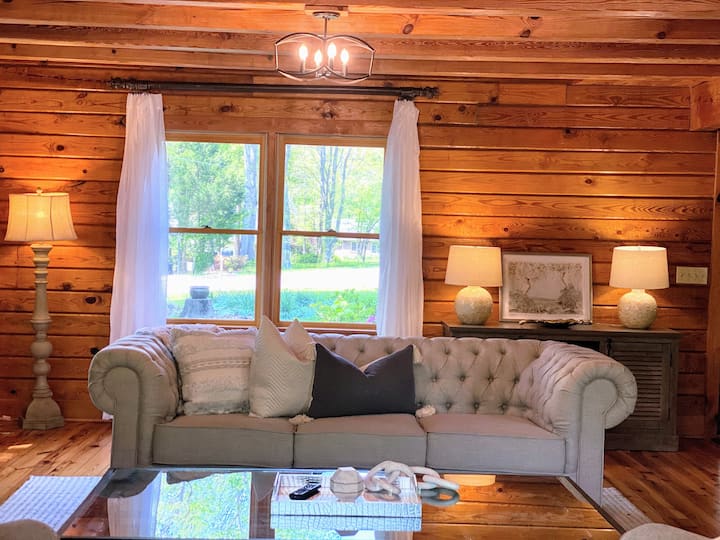 Relax in the cozy living room.