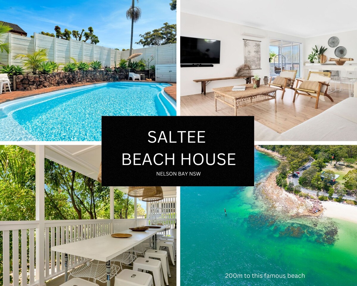 Saltee2Pet+Pool House 200m 2 BeachNelson Bay Houses for Rent in