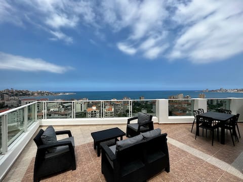 Panoramic Mountain&Sea View Roof
