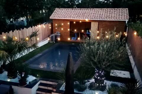 Family home 4 chbrs heated pool Bordeaux