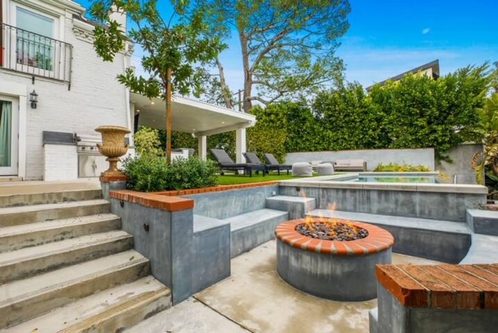 Hollywood Hills mountaintop estate pool, spa, gym gallery image 5