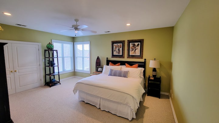 Bedroom 2 features a king size bed and 43" ROKU smart TV