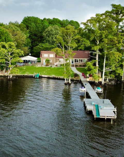 Private Riverfront Retreat Just Outside of Town.