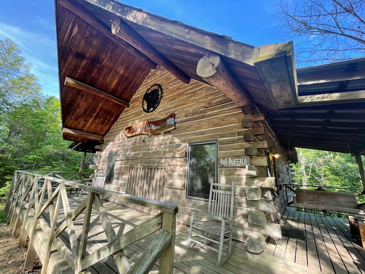 The Big Buffalo Cabin at Buffalo Point. Cabins for Rent in Yellville