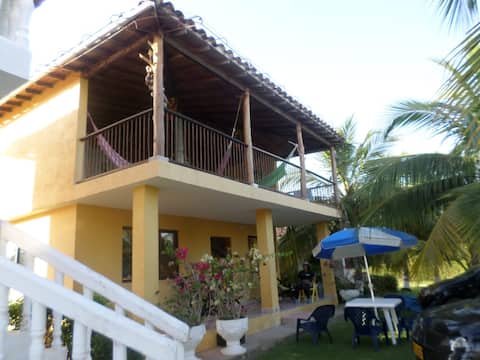 Successful Airbnb property: Comfortable cabin, with a swimming pool and facing the sea. in San Antero