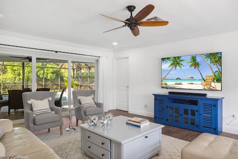 Popular Airbnb listing: Naples Retreat: Heated Pool - Minutes to Beach in Berkshire Lakes