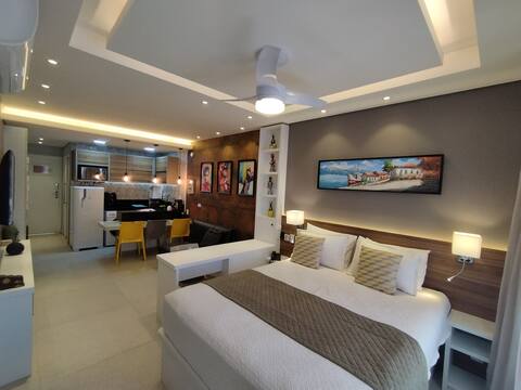 ʘ‿ʘ Beautiful and Modern Flat at Farol BARRA Beach