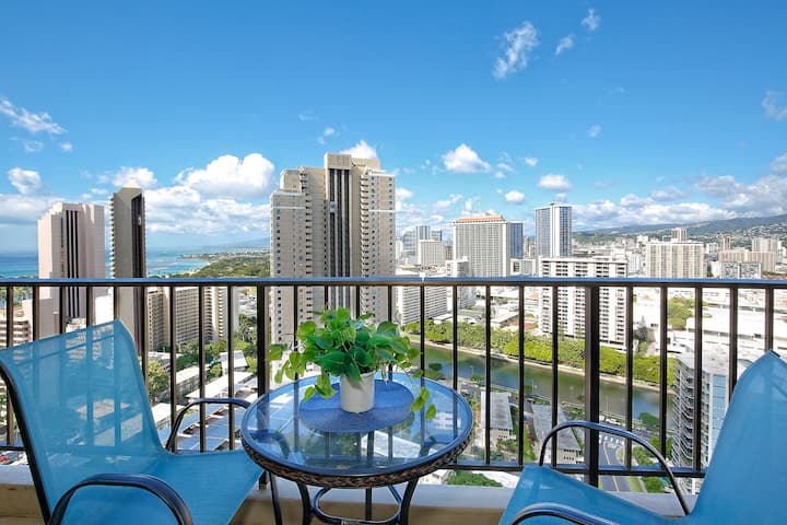 Rare Ocean, Sunset, Mountain & Canal Views! Cw2910 - Honolulu