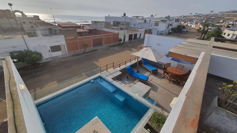 Modern Beach House:Pool,Sea Views,Nice for Groups