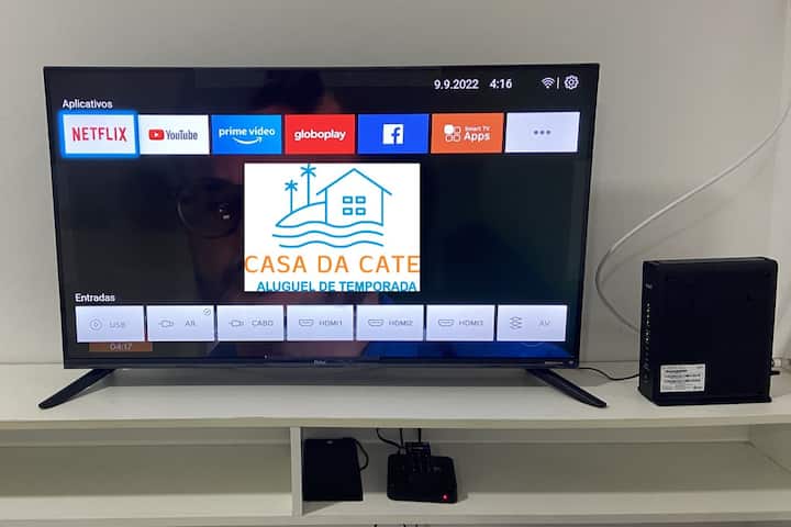 CASA DA CATE- Churras e wifi - 200m from the beach