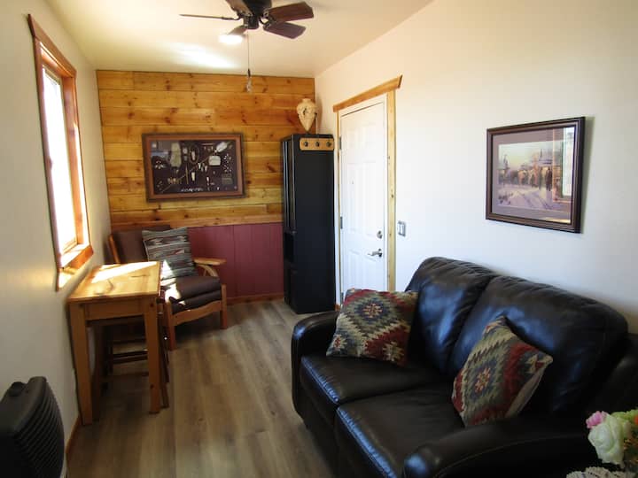 Ranch Cabin Front Room:  Enjoy some of the artifacts of the ancient past in a wall mounted picture frame.  