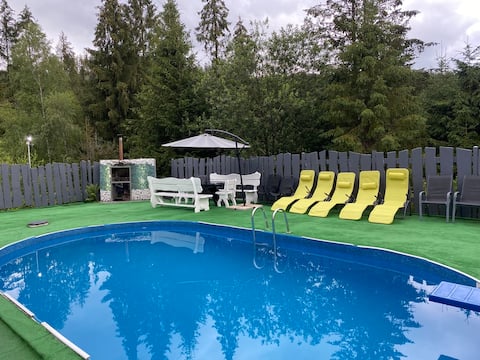 Jurzyków 5*LUX 2 Saunas Pool Jacuzzi Disco Games