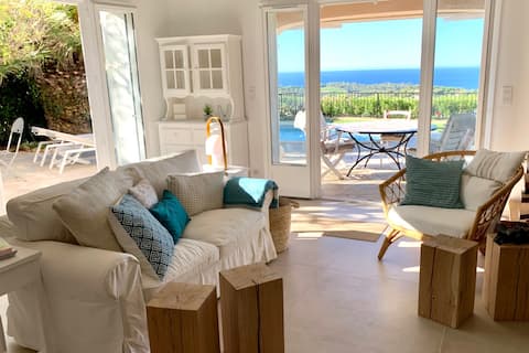 Successful Airbnb property: Exceptional sea view villa with pool in La Croix Valmer