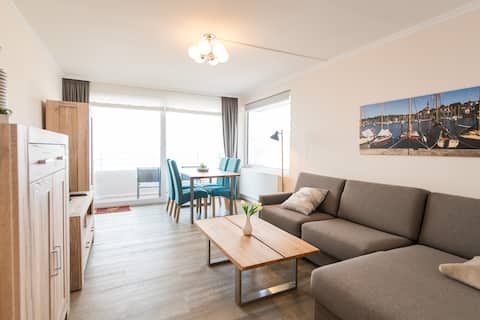 Beliebte Airbnb-Anzeige: Luxury apartment with water view, two balconies in Glücksburg (Ostsee)
