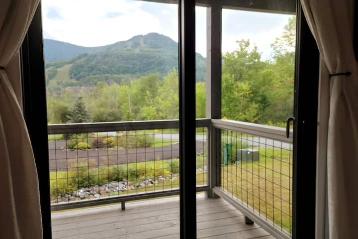 View from bed in the Indonesian room