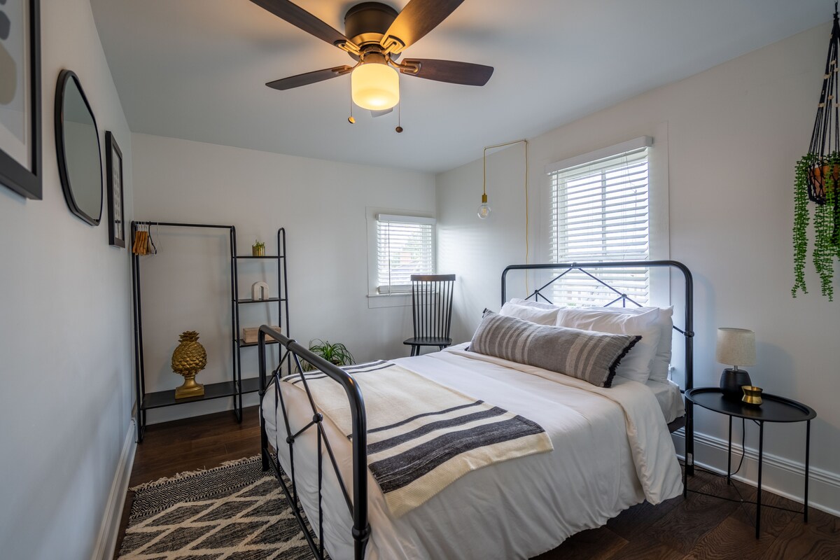Upstairs bedroom - full sized bed