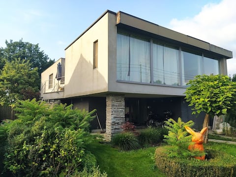 Spacious apartment in architect's house Haasdonk
