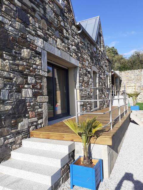 "L 'Echo des vague", pretty sea and countryside house
