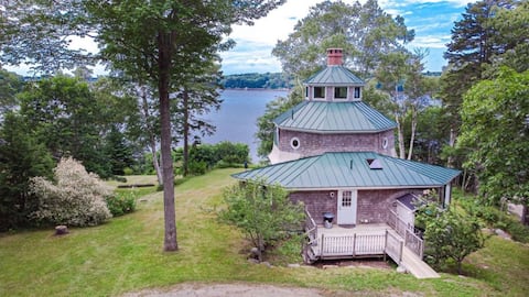 Unique Octagonal House with Private Beach!