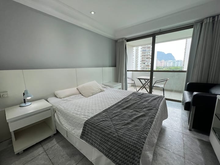 Magnifico flat vista Mar Barra da Tijuca Flats para Alugar em Barra