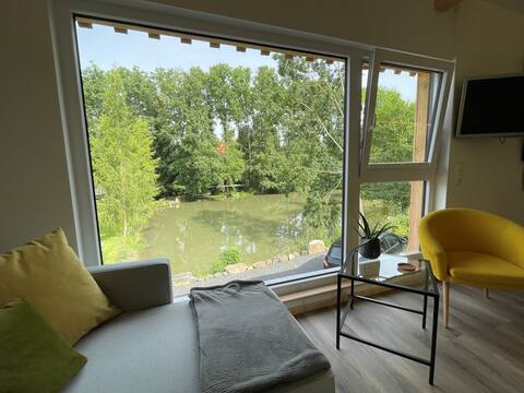 Pond apartment panoramic view