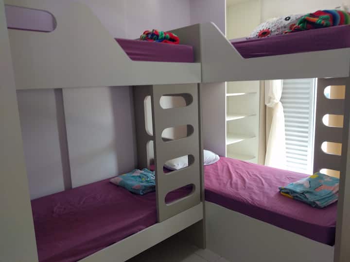 Bedroom 1 that sleeps 4, with closets