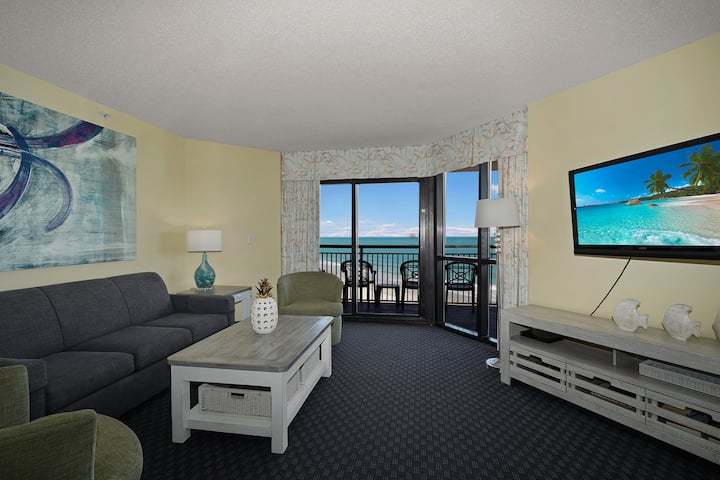 4br Oceanfront, 8th Fl, Big Balcony In Ocean Reef - 머틀 비치