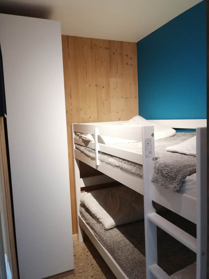 Bergecke mit Etagenbetten