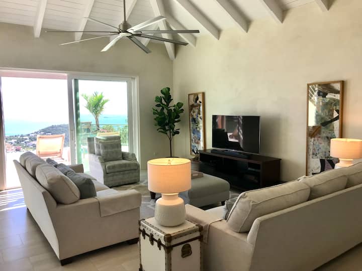 New Spacious 3 Bed Villa W/t Pool & Ocean View - Cruz Bay