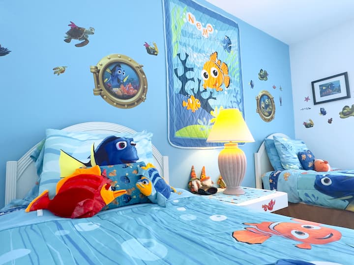 Dhoma e gjumit me tematikë të plotë e Nemos 