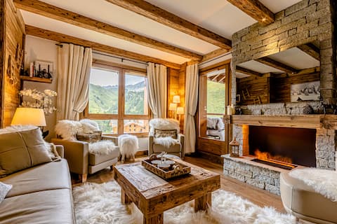 Popular Airbnb listing: Arc 1950 luxury chalet style 5/7 people ski-in/out in Bourg Saint Maurice