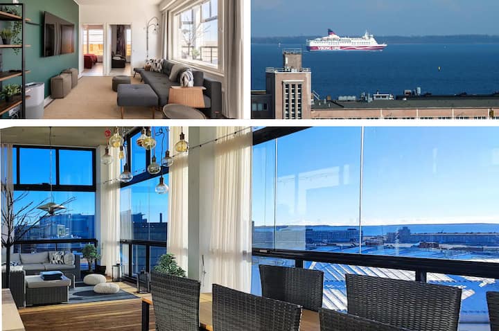 Penthouse; Sauna, Gym, Gigantic Sea View Balcony - Apartments for Rent ...