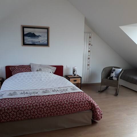 Agréable chambre d'hôtes avec jacuzzi.