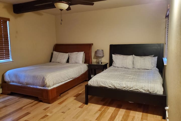 Large Bedroom 4 (1 queen, 1 full bed) downstairs