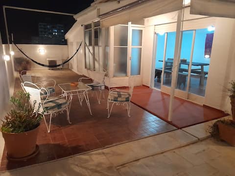 A bright, centrally located apartment with a terrace