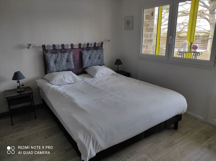 bedroom with small veranda 