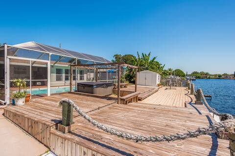 Fun, Spacious and Modern Waterfront Pool Home