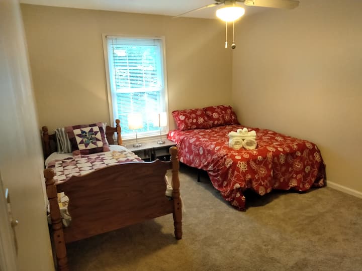 single and double bed