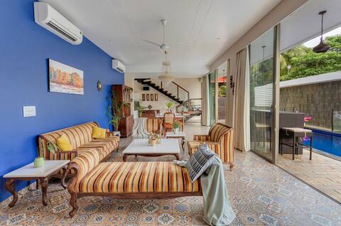 4BR Luxury Villa | Pvt Pool | Pool Table| Candolim