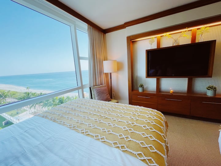 Deniz manzaralı özel 1 yatak odalı DAİRE @ Carillon Hotel. - Miami Beach  şehrinde Kiralık Apartman daireleri, Florida, Amerika Birleşik Devletleri -  Airbnb
