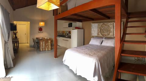 Loft Caeté com mezanino