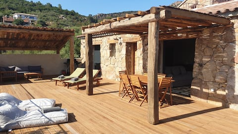 Annonce Airbnb populaire: BERGERIE Private/heated pool U Nidu à Conca